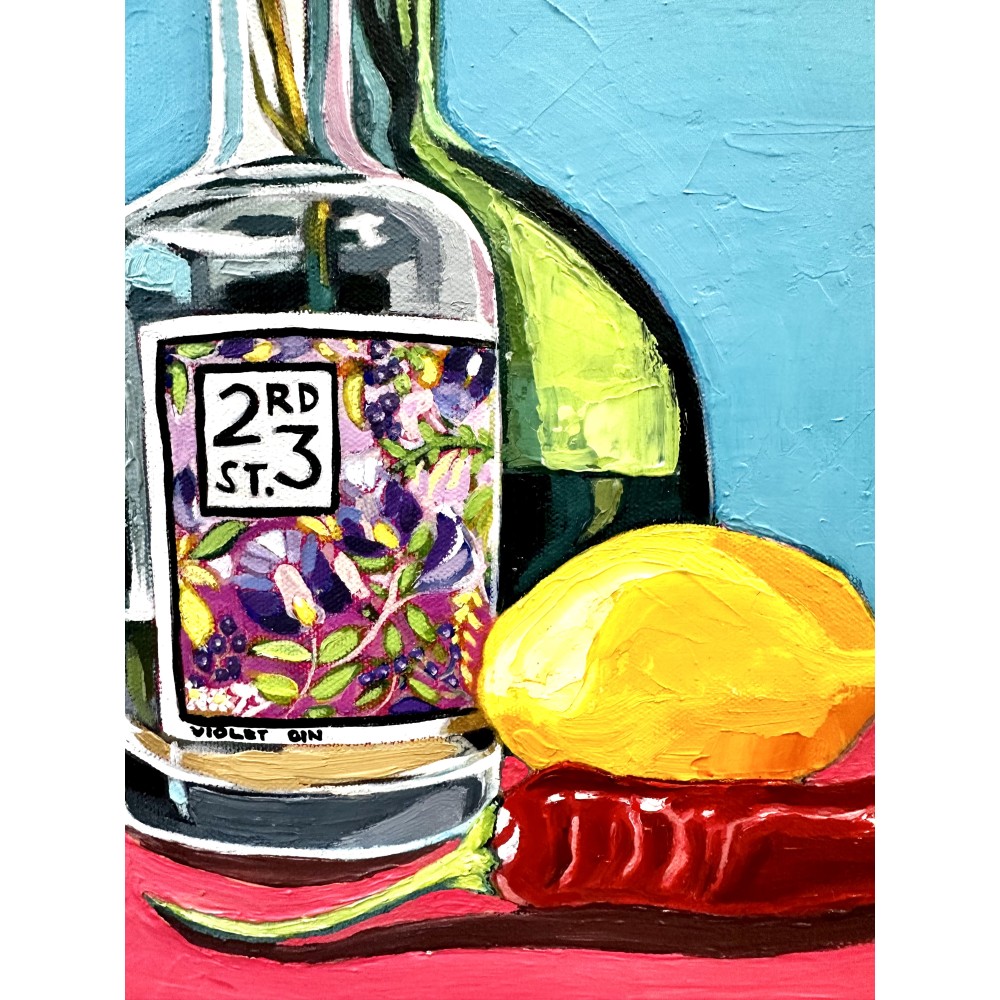 An Empty Bottle of Gin (makes a great still life)